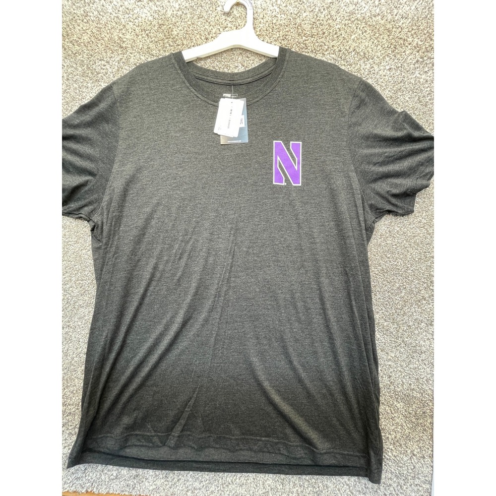 New Era T-Shirt Mens XXL Black NEW Northwestern Wildcats Wrigley Field Marquee
